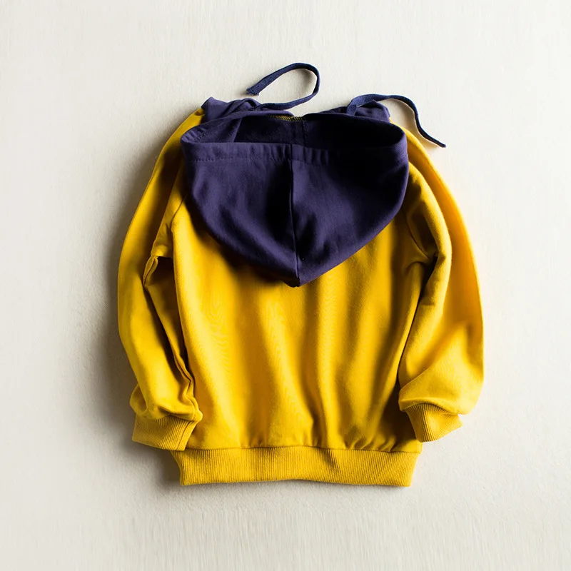 OEM clothing factories in china children plain two tone pullover custom printing design kids hoodies