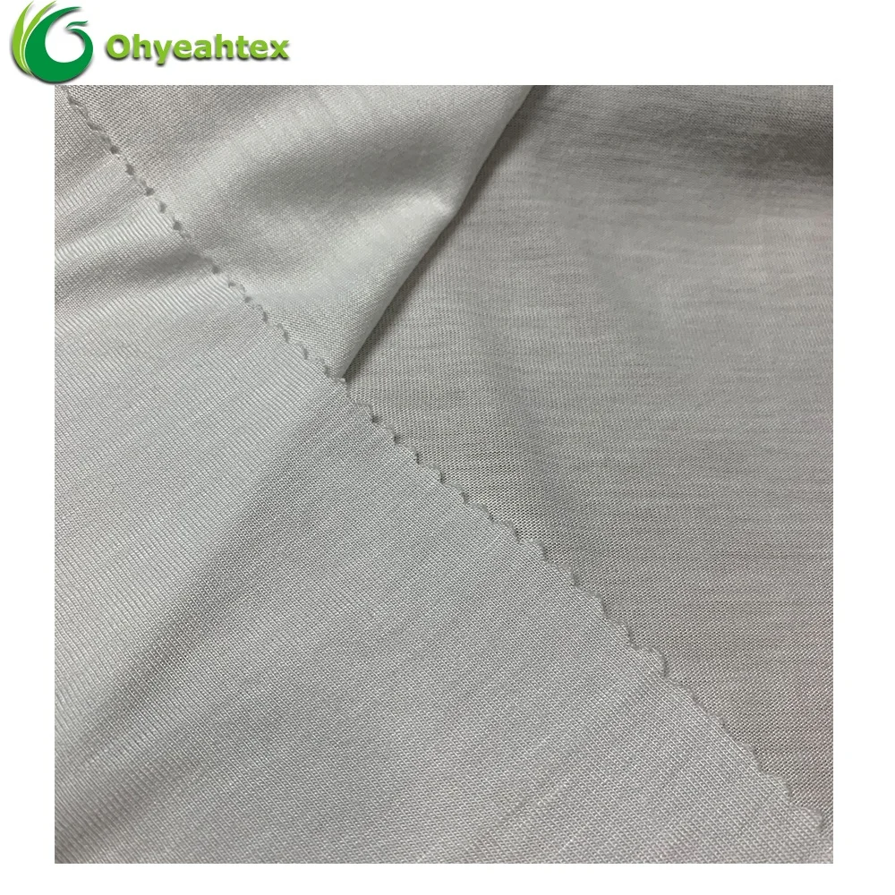 Soft Knitting 100% Single Jersey Viscose Fabric For Vest