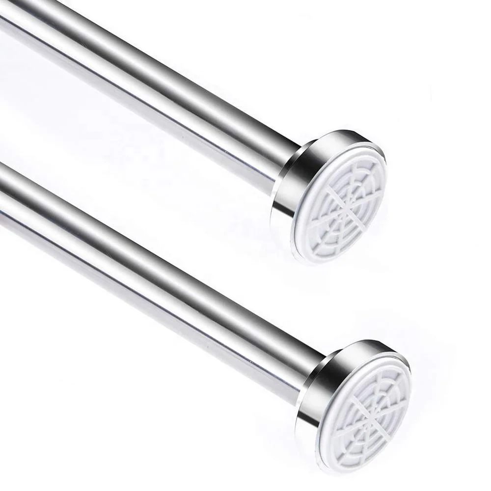 New Type Accessories Multifunctional Stainless Steel Never Rust Extension Shower Curtain Rod