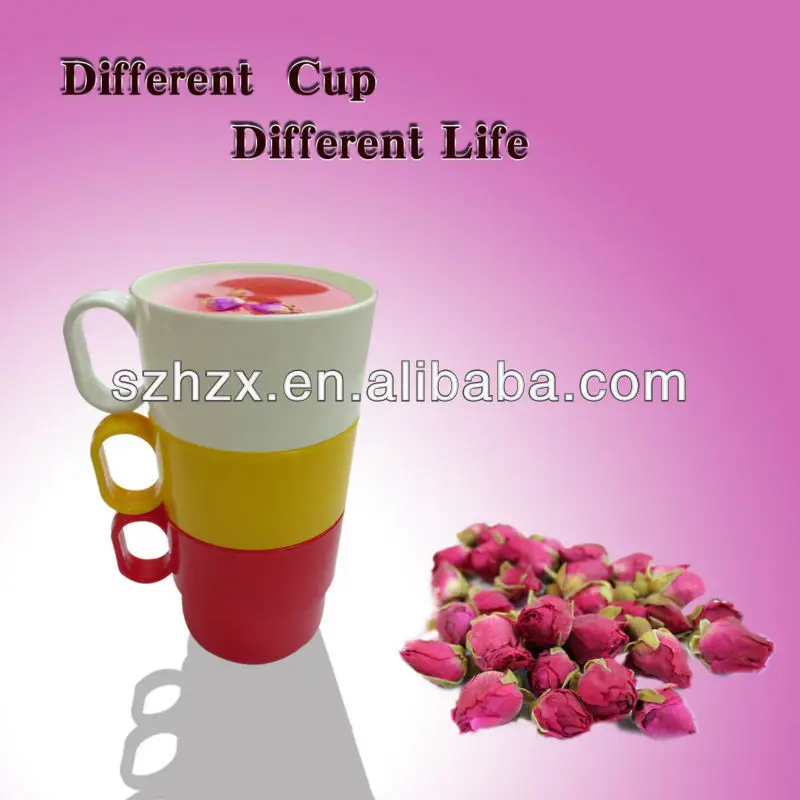 250ml Colorful Plastic Milk Cup Sets Coffee Stacking Cups small cup