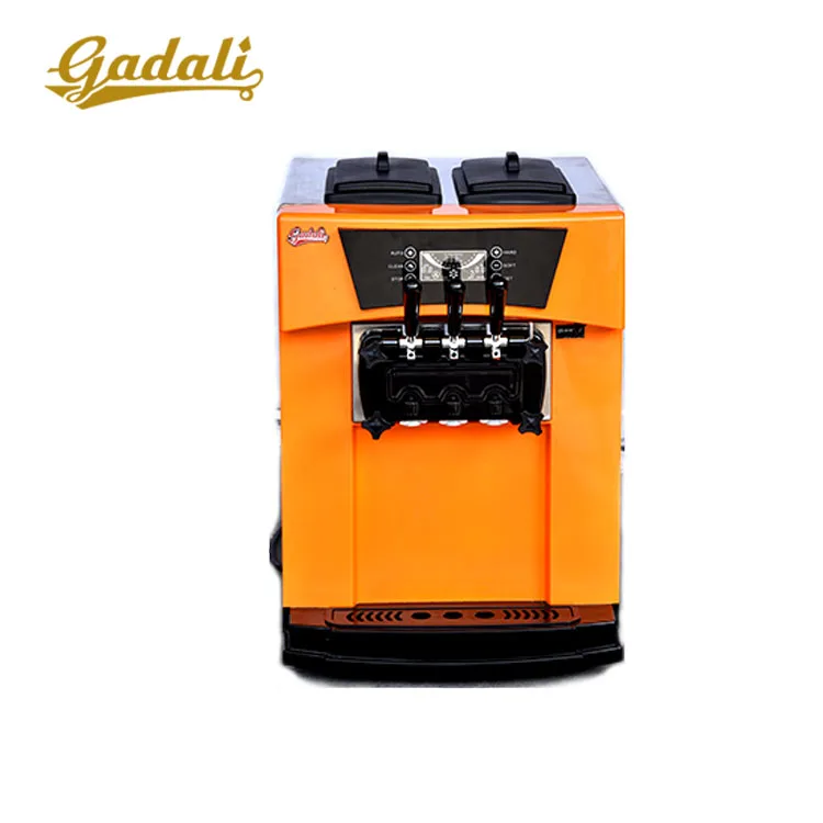 Counter top large scale ice cream machine  3 flavors for sale(YKF-9228T)