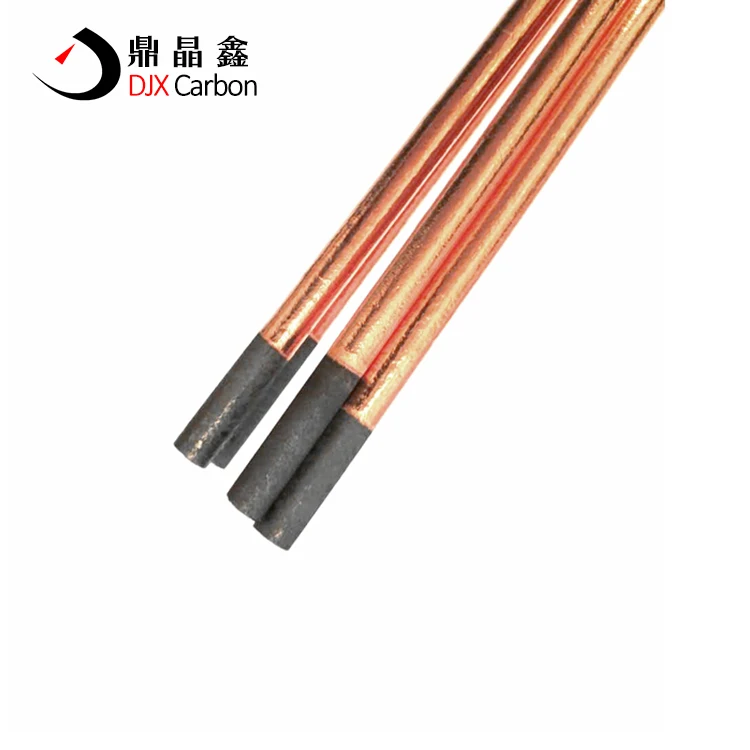 Flat arc air gouging carbon electrode rod