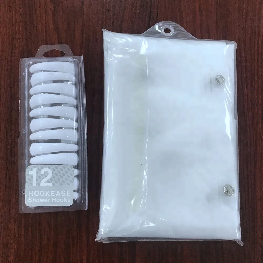 
Mildew Resistant Anti-Bacterial PEVA 8GClear Shower Curtain Liner, 72