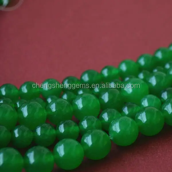 8 мм окрашенные зеленые нефритовые бусины с драгоценными камнями