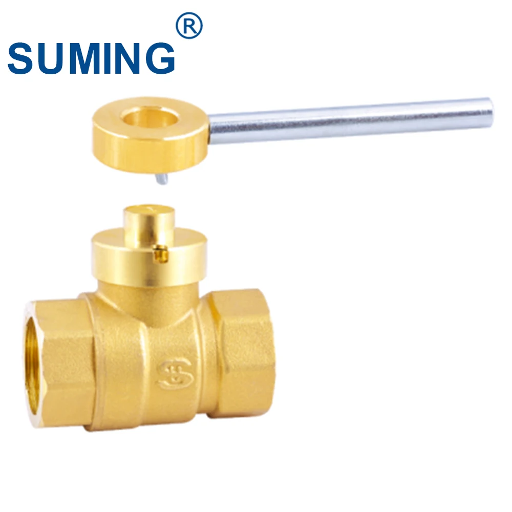 SUMING Brass ball valve with magnetic lock