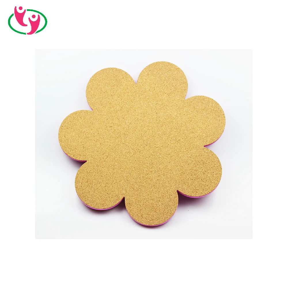 Whole Sell Fancy Customized Flower Shape EVA Cork Notice Board