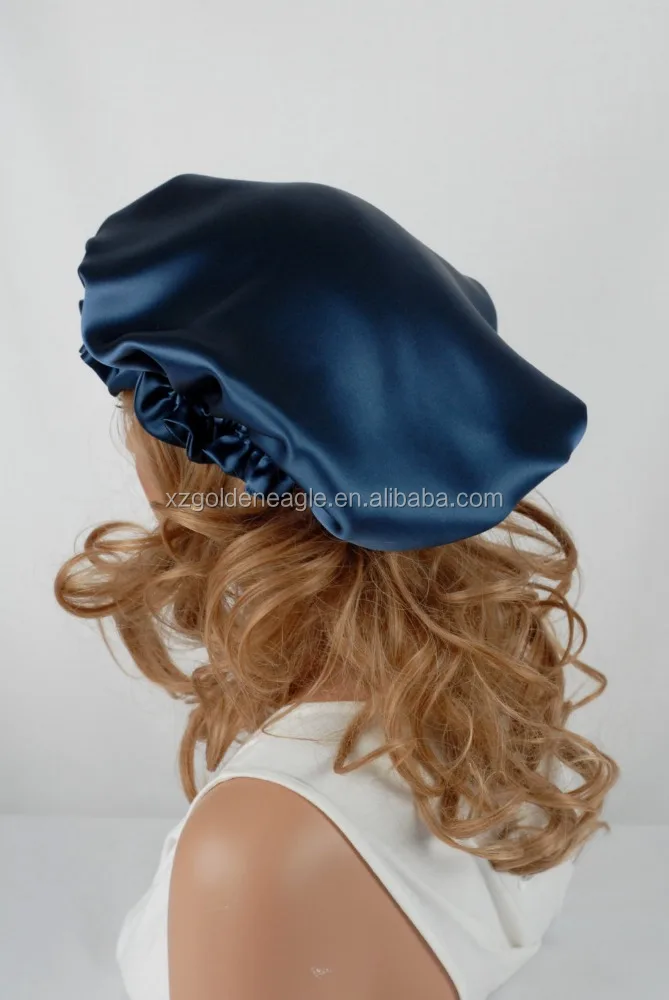 
100% Silk Satin Sleep Hair Cap For Care Hair 