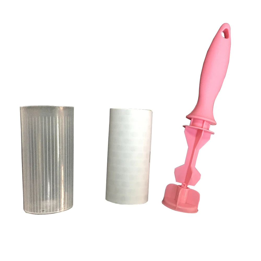 clear lint roller with adhesive sticker