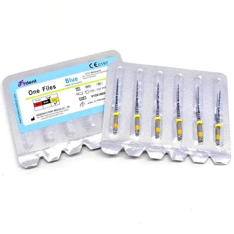 
Dental reciproc one files blue root canal niti rotary files engine use 
