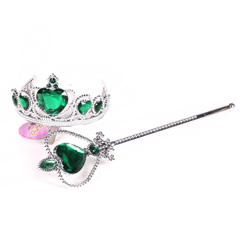 Frozen Princess Queen Anna Elsa Wand & Tiara Crown Dressing up 2 Piece Set Gift