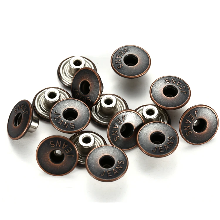 
20mm Branded copper man jeans buttons for clothes 