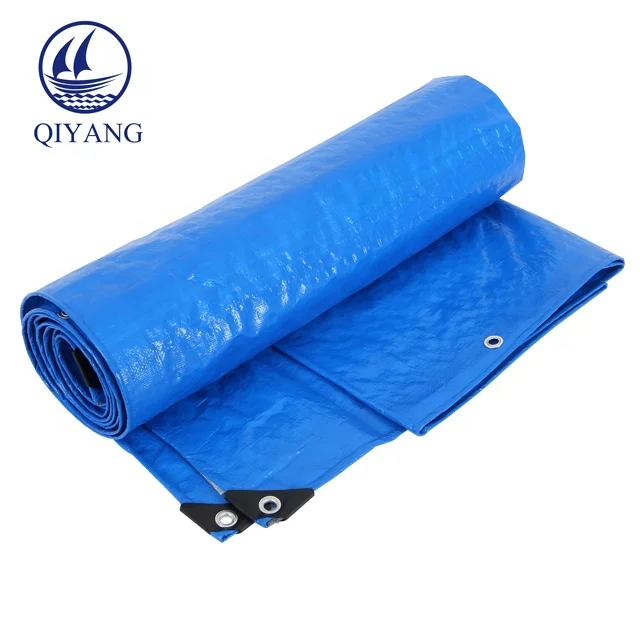 Awnings And Tarpaulins Blue Waterproof Flatbed Tarp