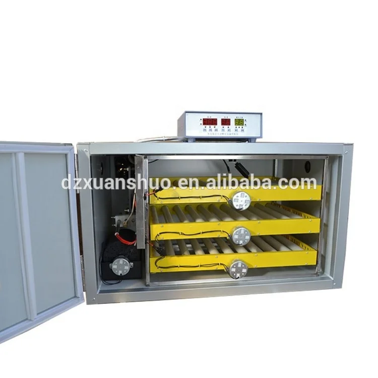 China dezhou 500 Chicken Eggs Commercial rolling Egg Incubator