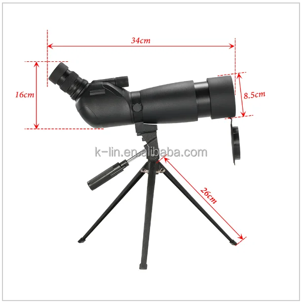 Visionking 20-60x60 Waterproof Spotting Scope Zoom Bak4 Spotting Scope For Birdwatching Hunting Monocular Telescope W/Tripod