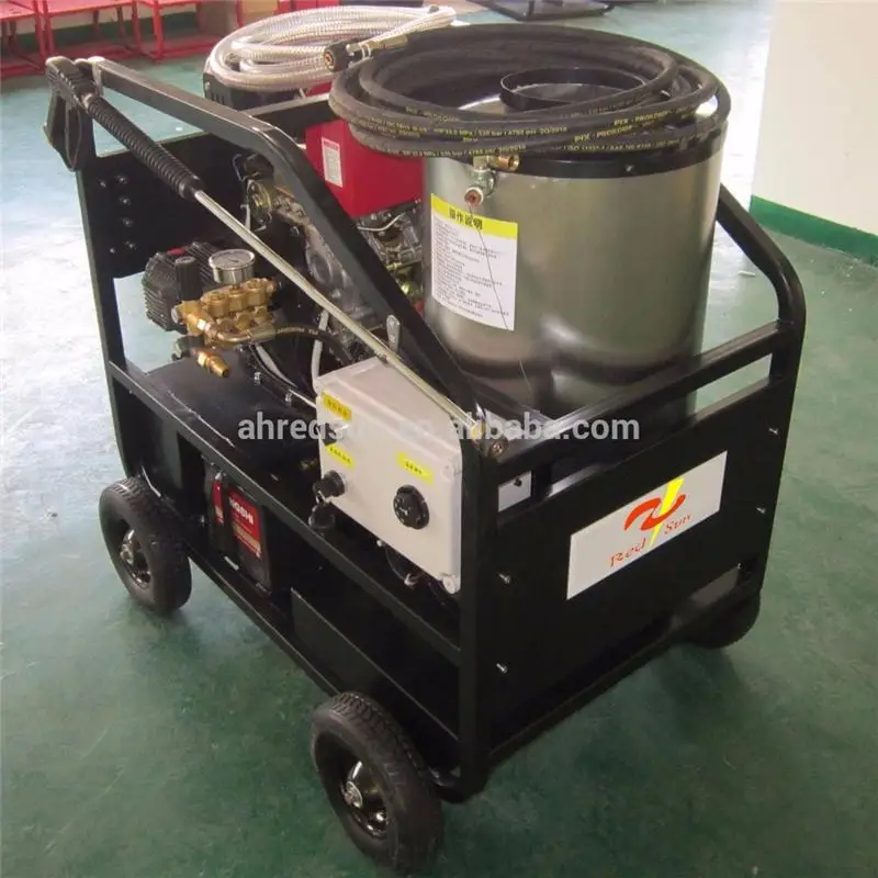 hot water high pressure cleaning equipment diesel engine steam high pressure wash machine