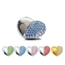 Gadget Gift Waterproof Jewelry USB Flash Drives 2TB Pen Drive 1TB Mini USB 2.0 Memory Stick Disk 8GB 16GB 32GB Key Pendrive 64GB