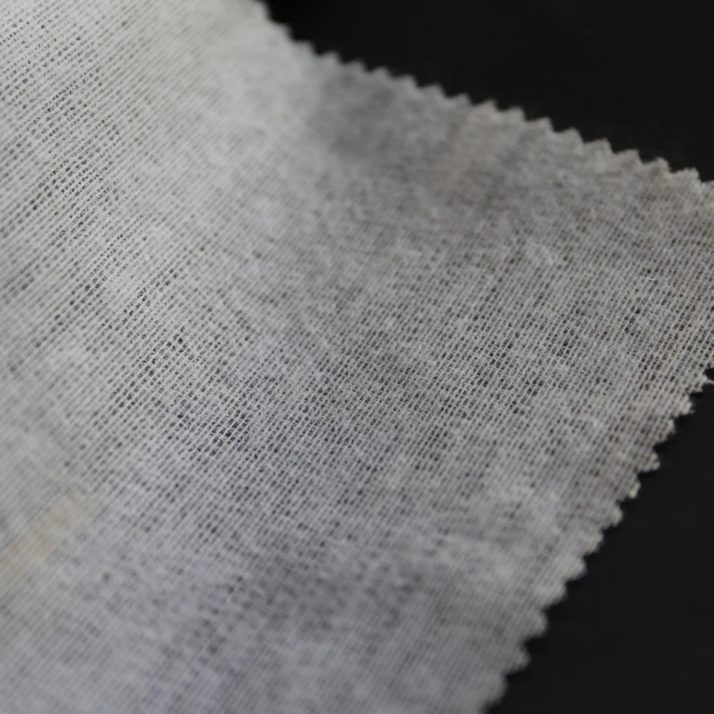 Factory Tricot Woven Warp Knitted Interlining Fusible Interlining for Shirt 40D16