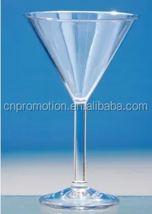 Clear 10 oz Plastic Martini Glasses Or cocktail glass