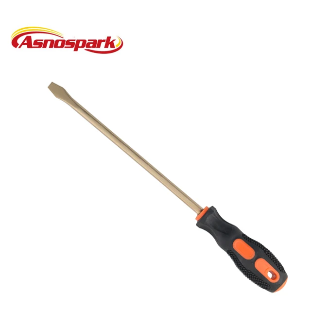 Non sparking beryllium copper alloy flat slotted screwdriver offer ISO9001 certificate