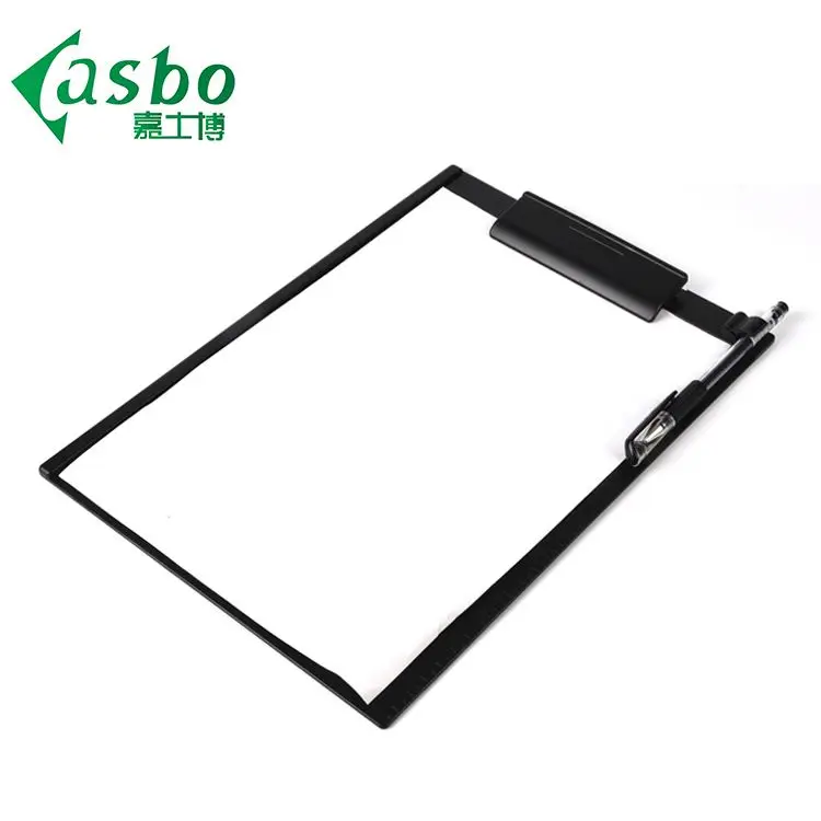 Clips A3 A4 A5 standard size stationery clipboard cheap colored boards plastic black clip board