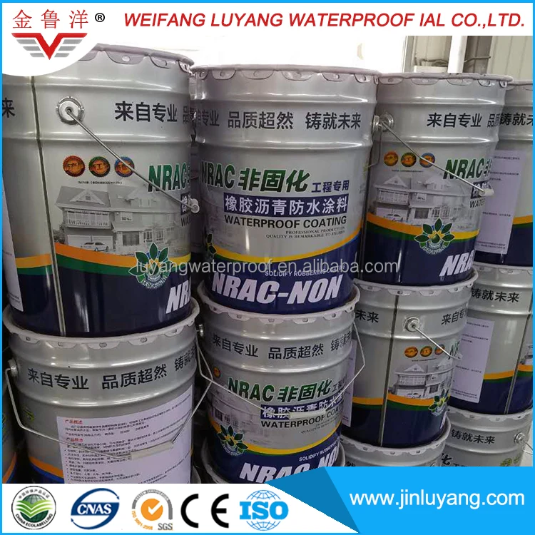 
non curing liquid rubber modified bitumen waterproof coating 