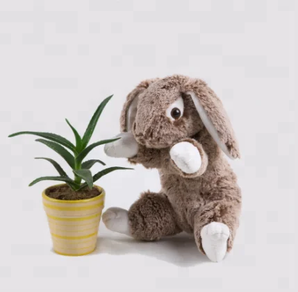 Realistic Cute plush stuffed toy Rabbit with long ear in various color