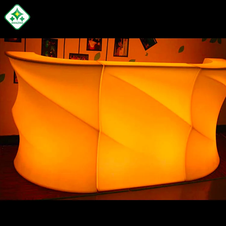 
Luminous Color Change Illuminated LED Bar Counter/ Hot Sell LED BarCounter/ LED Outdoor Lawn Use Bar Counter 