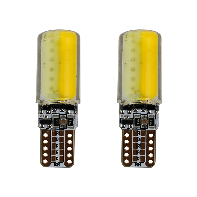 KEEN 12V White and Amber Color Silicone T10 Strobe Flash led 168 194 Car Light Bulb W5W Side Wedge Clearance Parking Lamp