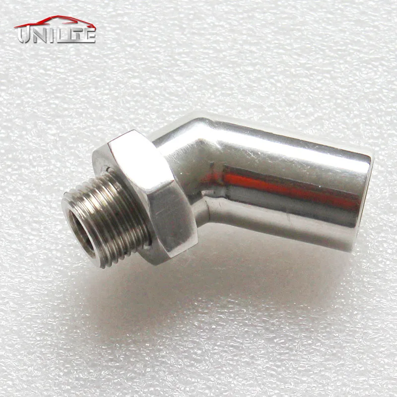 CEL Fix Exhaust Stainless Steel Polished O2 OXYGEN SENSOR EXTENDER EXTENSION ANGLED SPACER M18 x 1.5 02 BUNG