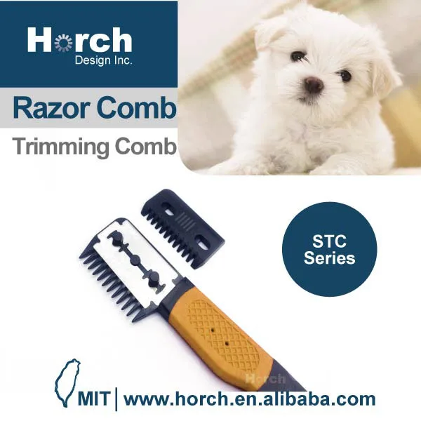 Innovative Pet Dog Grooming Comb with Razor and Changeable Blade