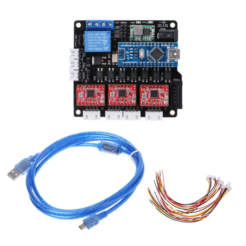 GRBL Laser Controller Board CNC USB 3 Axis Stepper Motor Driver Controller Board