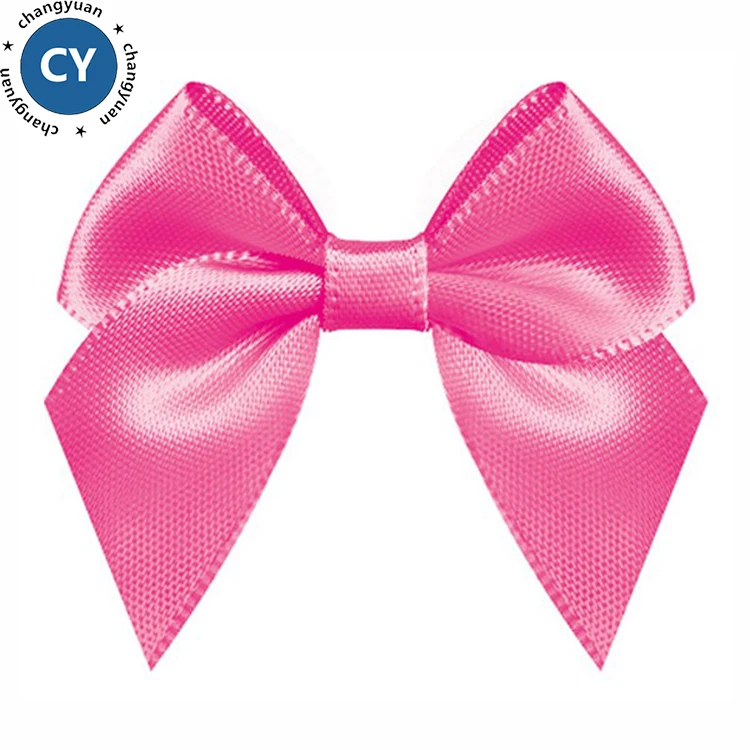 Wholesale pre made red velvet ribbon bow for garment accessories