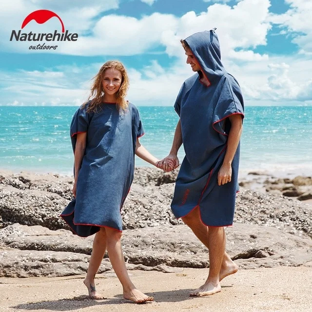 Microfiber changing solid color surf poncho towel with hood