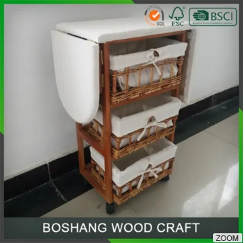 Hat Sale folding ironing board with wicker drawers