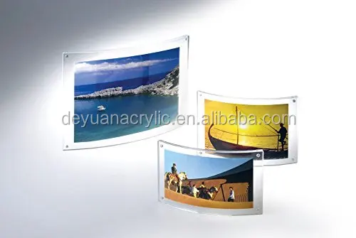 Transparent Acrylic Magnetic Photo Frame / Camber Pictures Frame
