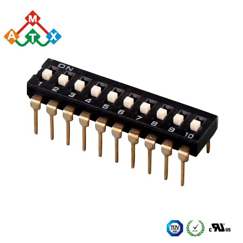 
Pitch 1.27mm Dip switch smd type 