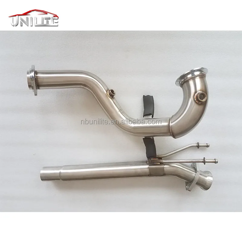 Stainless Steel DPF Exhaust Decat Downpipe by pass For VW Polo 6R 1.6 TDi 09-14