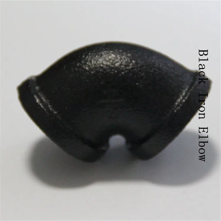 Одобренный поставщик сантехники, фитинги для труб из оцинкованного железа с черным покрытием, 90 градусов