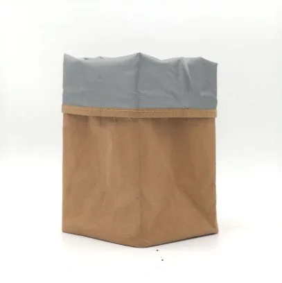
Reusable Washable Kraft Paper Container For Tool ,Grocery ,Food ,Toy Box Bulk Sell Vintage Style paper bag 