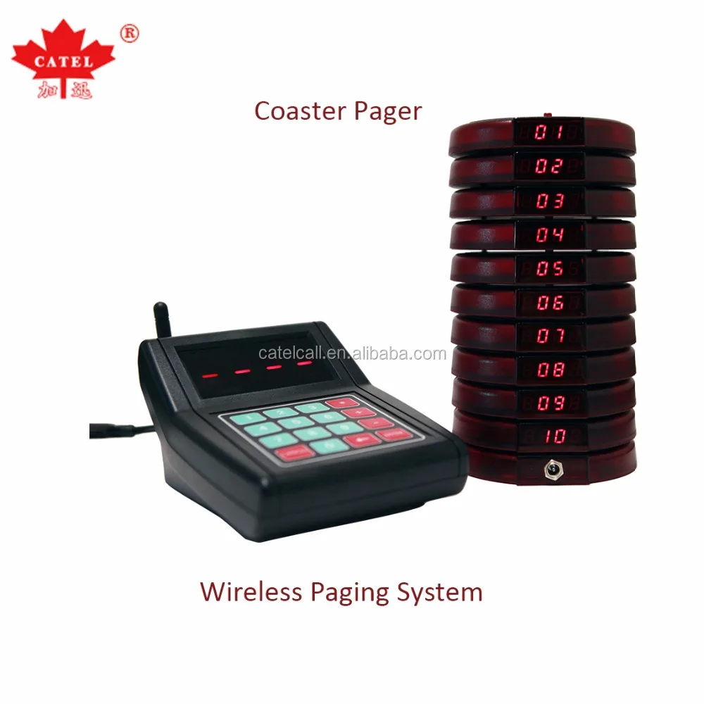 Coaster пейджер/ресторан система вызова официанта/пейджинга coaster