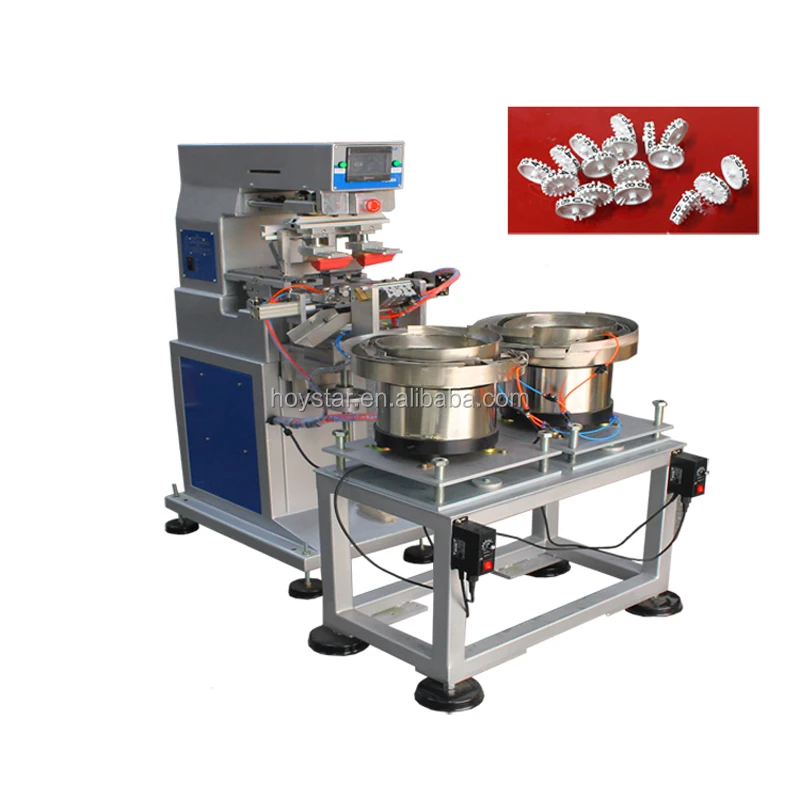 1 Color Pad Printing Machine for Counter Wheel with Vibratory Bowl Feeder
