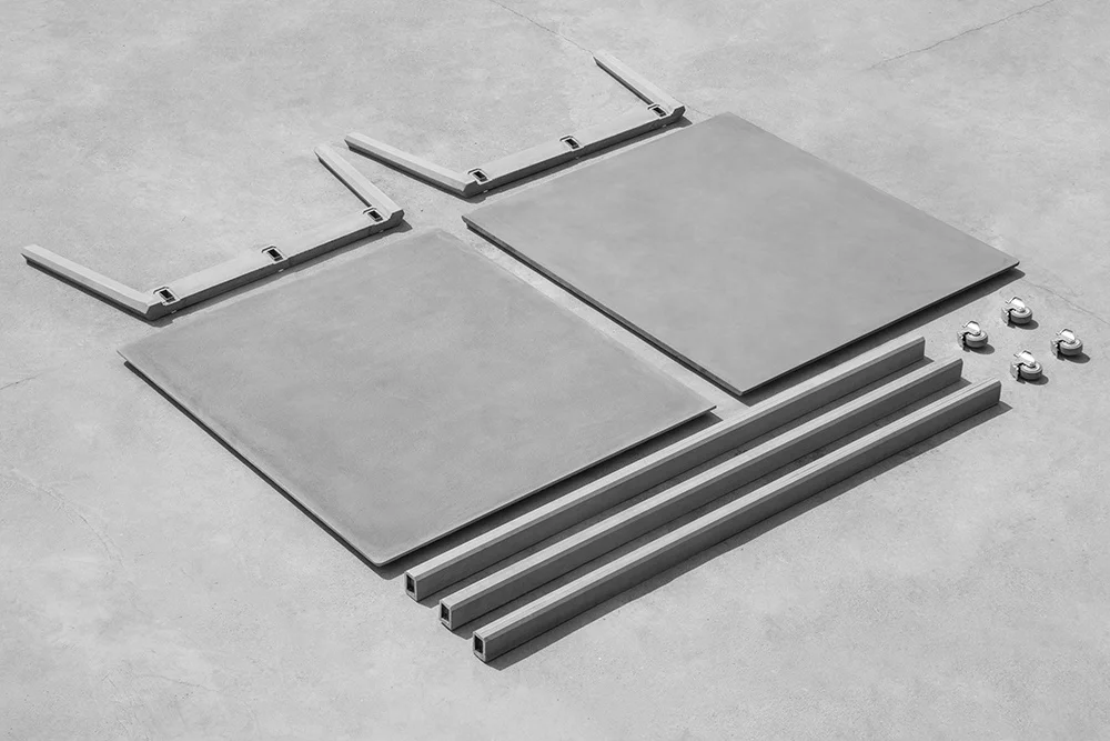 Bentu Zhong movable UHPC concrete table outdoor garden or public table tennis pingpong table