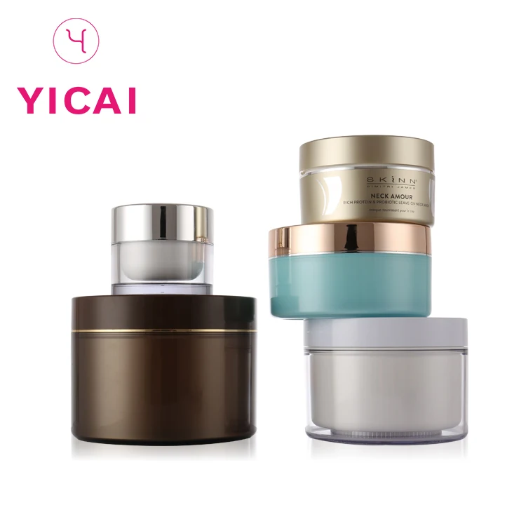 100 ml 200 ml 250 ml 300 ml 400 ml 500 ml custom cream packaging container collections cosmetic jar with rose gold lids