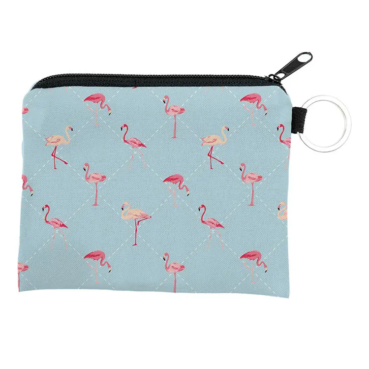 LYMECH 3D printed promotional coin purse plush personalized money change wallet bag