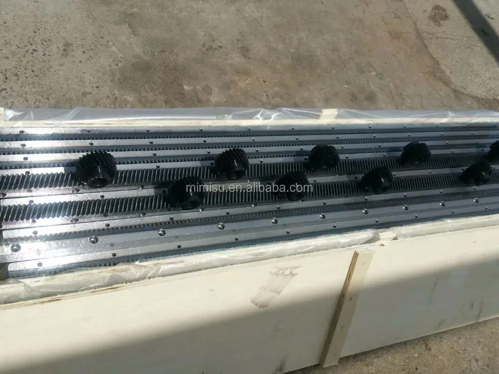 
high precision ground DIN5 helical rack gear and pinion with no backlash for CNC ROUTER 