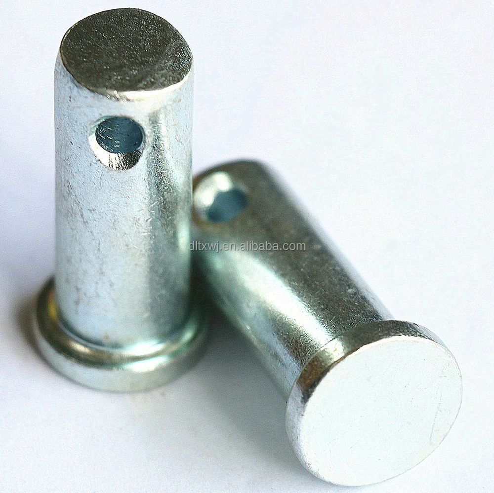 
 Штифты с плоской головкой с застежкой и круглым отверстием  