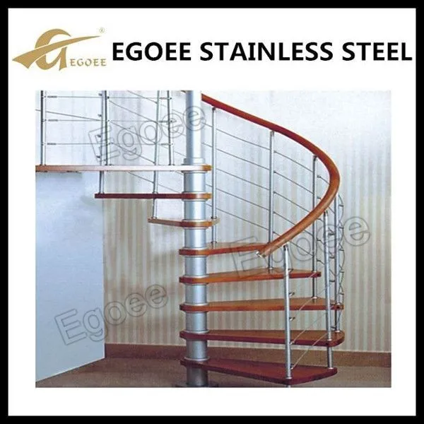 spiral indoor stair railings/stainless steel railing design for stair/stainless steel stair railing joint