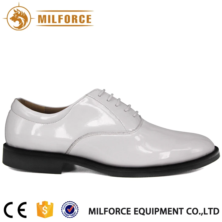 
Milforce military work dress men white classics genuine leather custom office shoe 