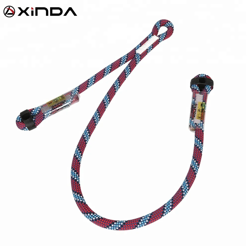 XINDA  11mm dynamic prusik lanyard protective  sewn eye  for mountaineering rocking climbing