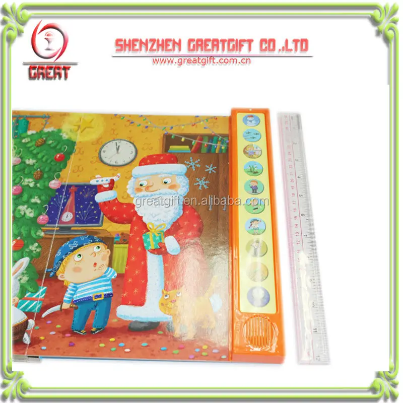 new 6 button board book talking book with sound effects children push button sound books